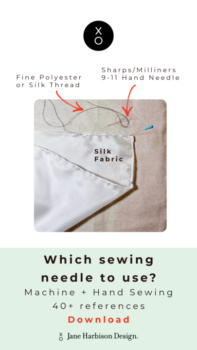 💚 Sewing a Rolled hem - 2. Get Your Thread + Needle