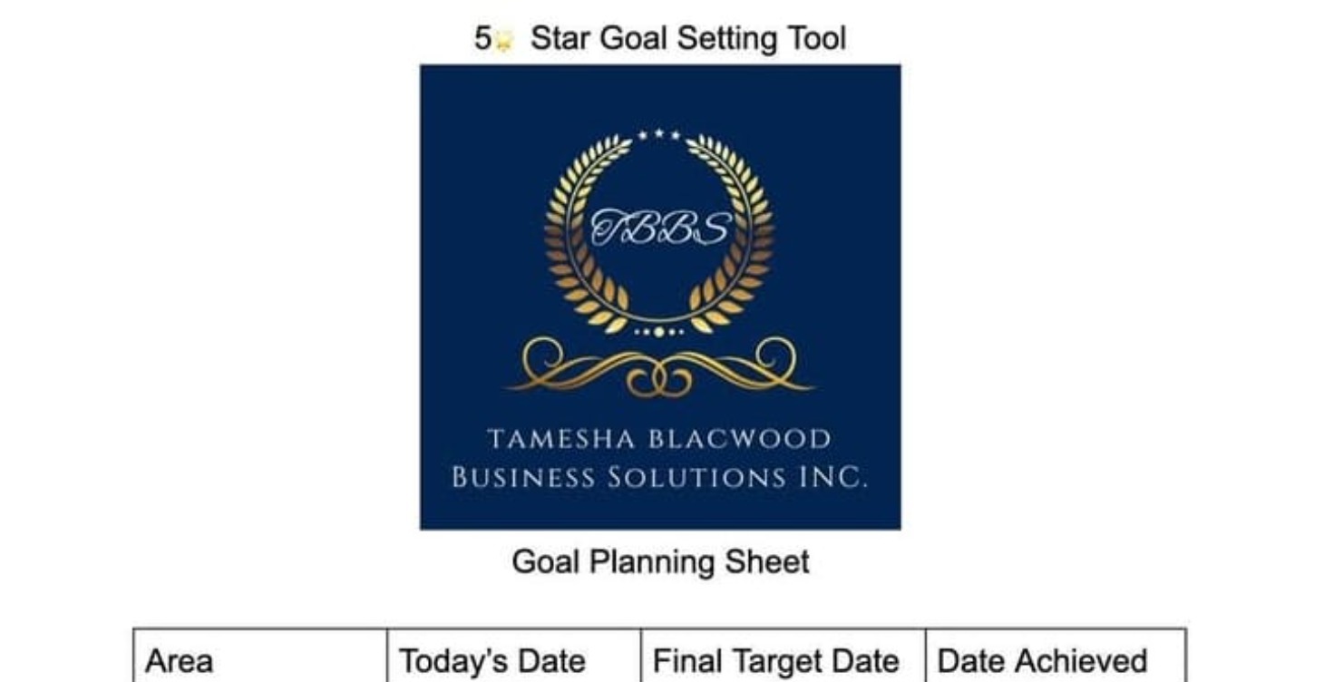 Our 5🌟 goal setting tool 🚀