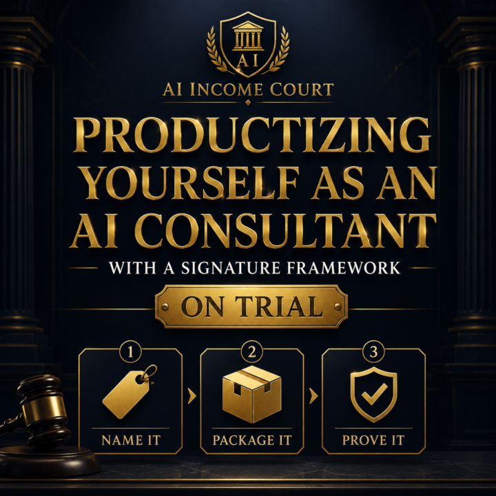 ⚖️ Today's Case: Productizing Yourself as an AI Consultant With a Signature Framework