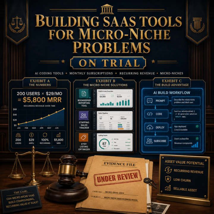 ⚖️ Building SaaS Tools for Micro-Niche Problems