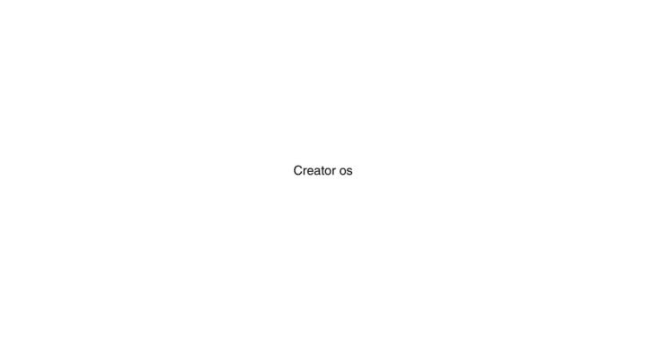 Creator OS Whitelabel