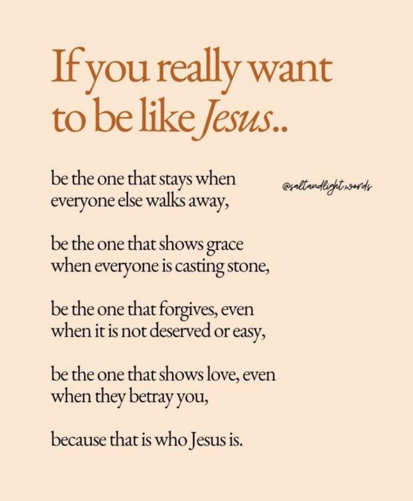 Make us more like you Jesus