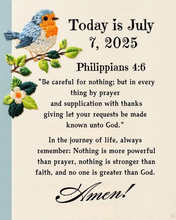 Nothing is more powerful than prayer 