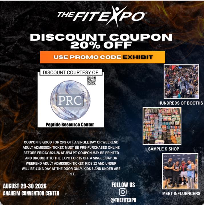 Come meet the PRC Team at the LA Fit EXPO!