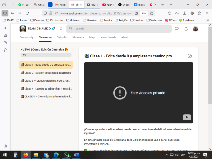  Semana de Edición Dinámica... Videos