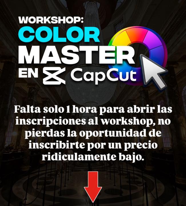 🔥 En menos de 1 hora arranca la Clase Explicativa del Workshop Color Master 🔥🚨