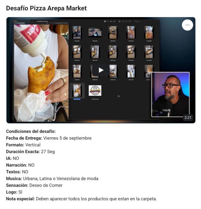 NUEVO DESAFÍO PARA EL VIERNES!!!