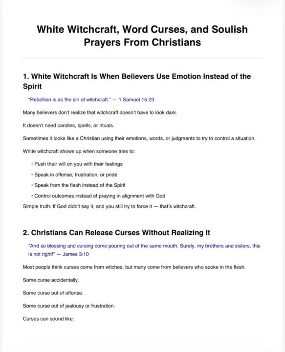 Going live now — Did Not Record (PDF W/ Prayer) 