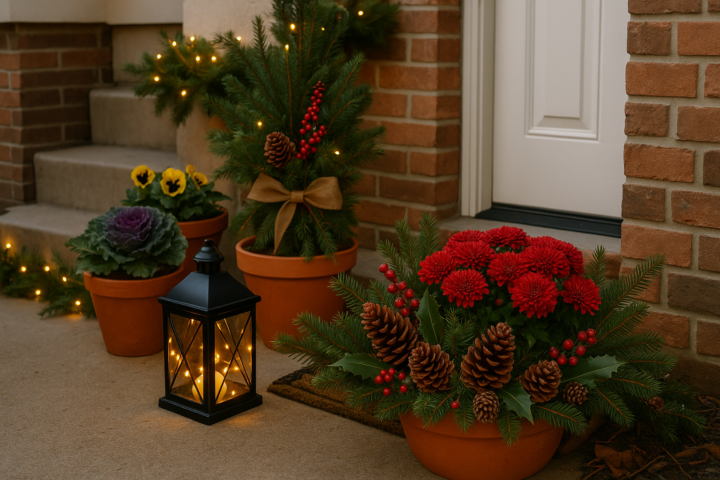 🎄 From Porch to Holiday Décor: Turning Your Fall Blooms Festive