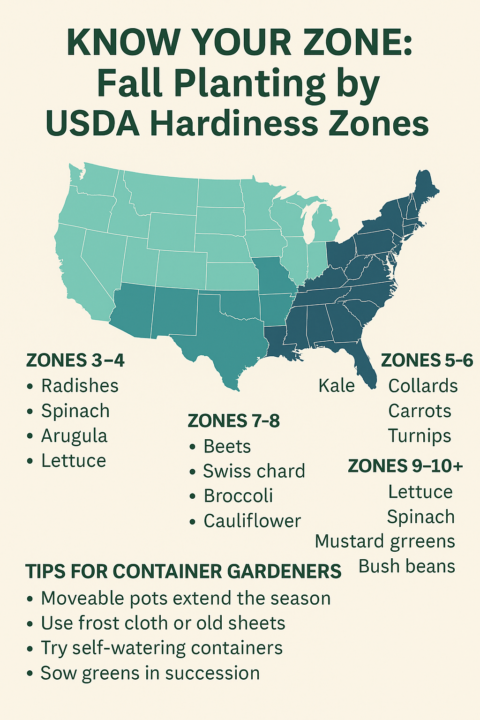🌱 Know Your Zone: Fall Planting by USDA Hardiness Zones