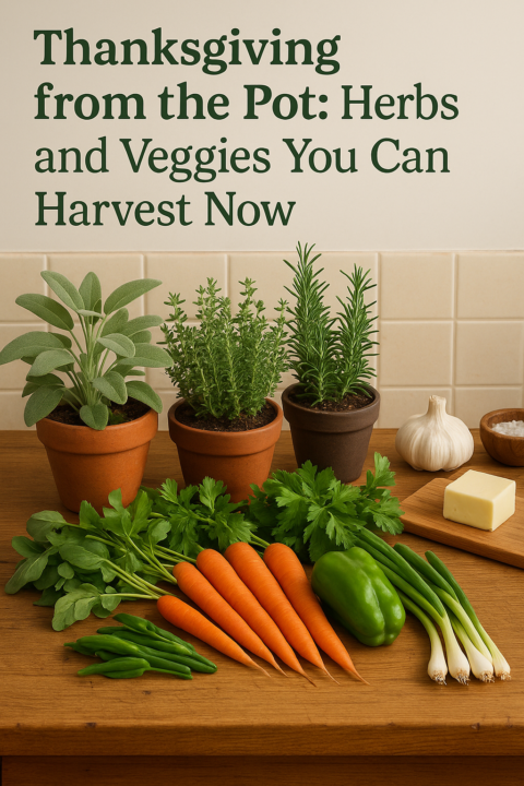 🪴 Thanksgiving from the Pot: Herbs and Veggies You Can Harvest Now