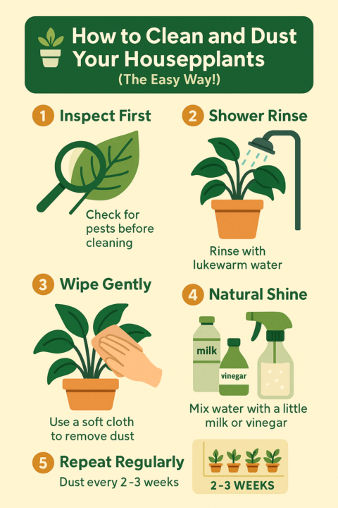 🪴The Ultimate Guide to Cleaning and Dusting Your Houseplants