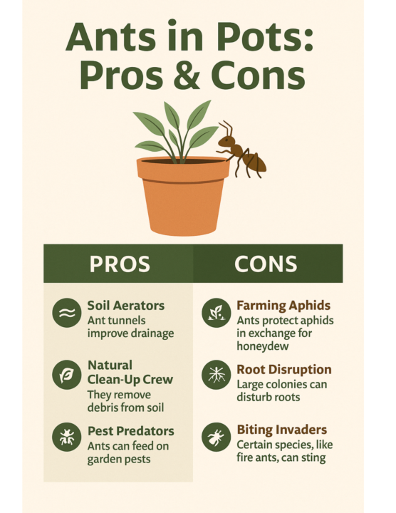 Ants in Your Pots: Helpful Partners or Tiny Troublemakers?