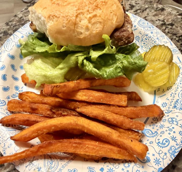 Yummy burger: yesterday!