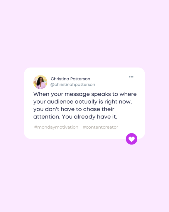 When your message meets the moment, everything changes