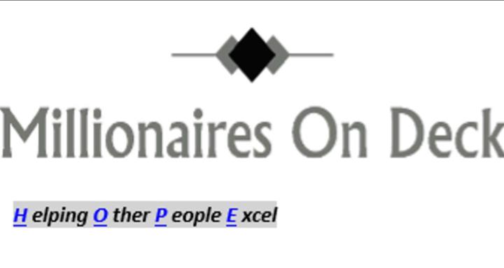 Millionaires On Deck