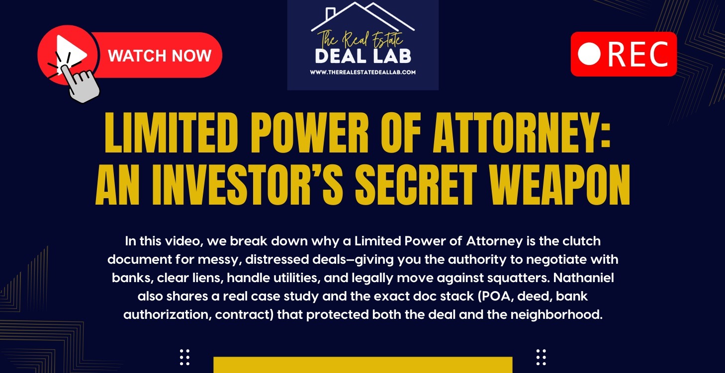 Limited POA: An Investor’s Secret Weapon