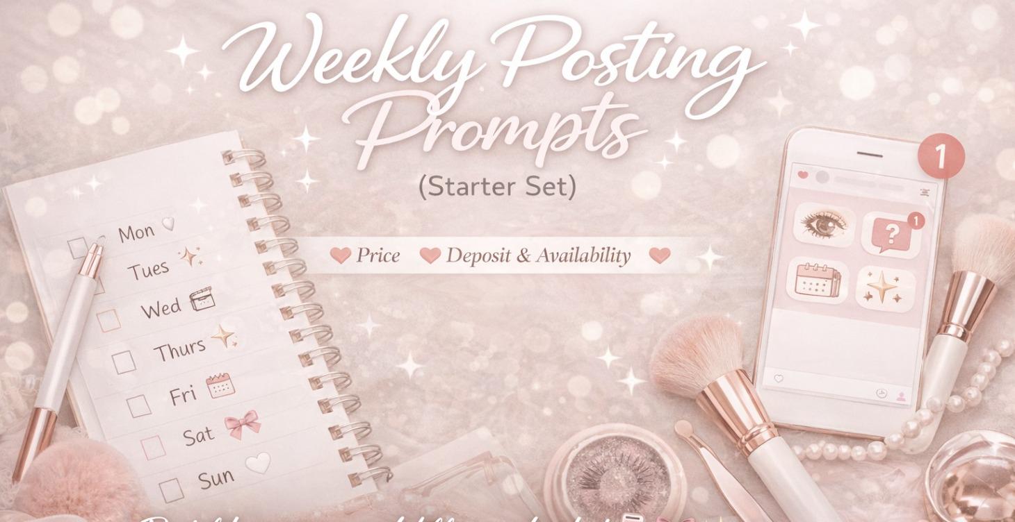 Weekly Posting Prompts (Starter Set) 📲🎀✨