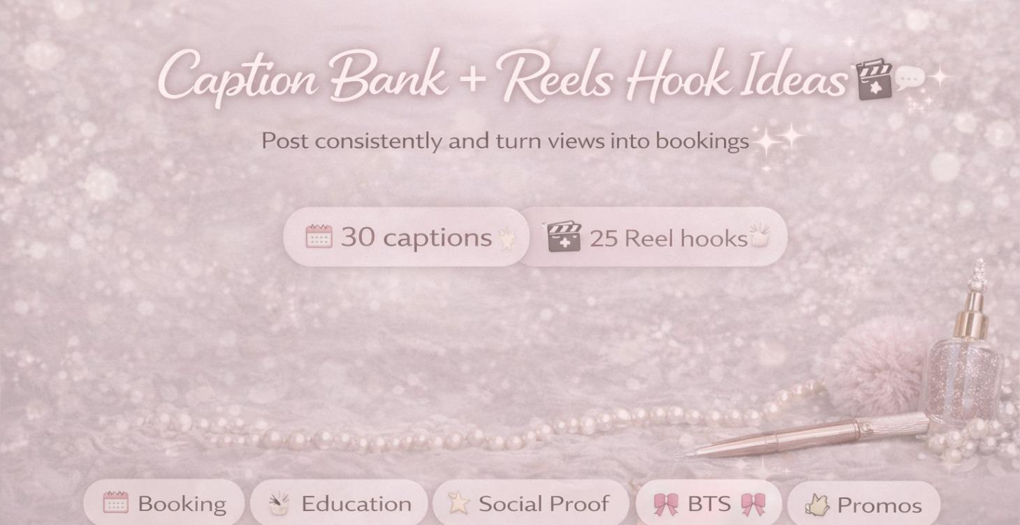 Caption Bank + Reels Hook Ideas 🎥💬✨