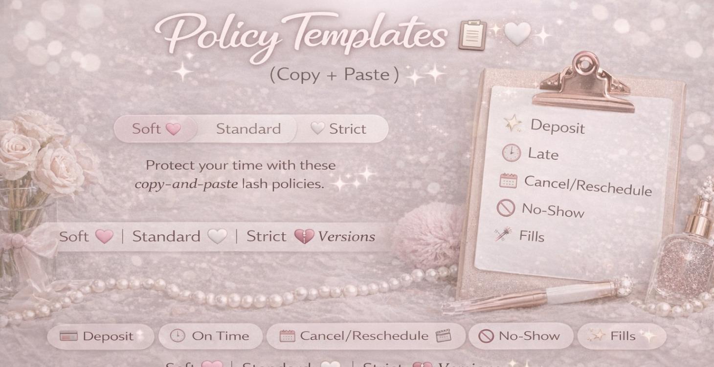 Policy Templates (Copy + Paste) 📋🤍✨