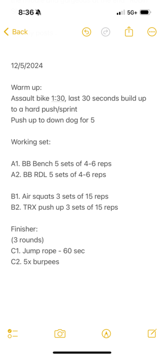 Workout #1