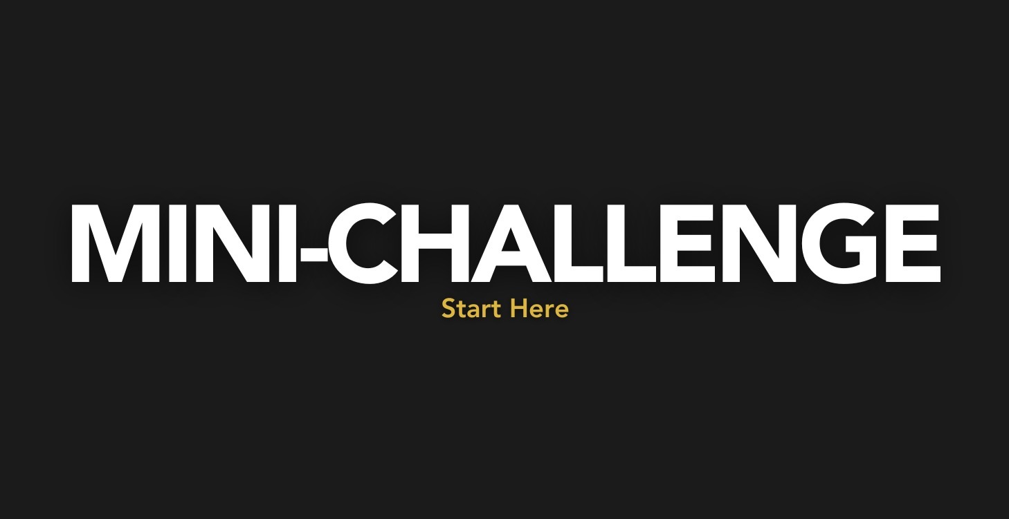 Start Here: Market Research Mini-Challenge