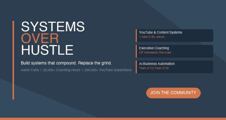 Systems Over Hustle