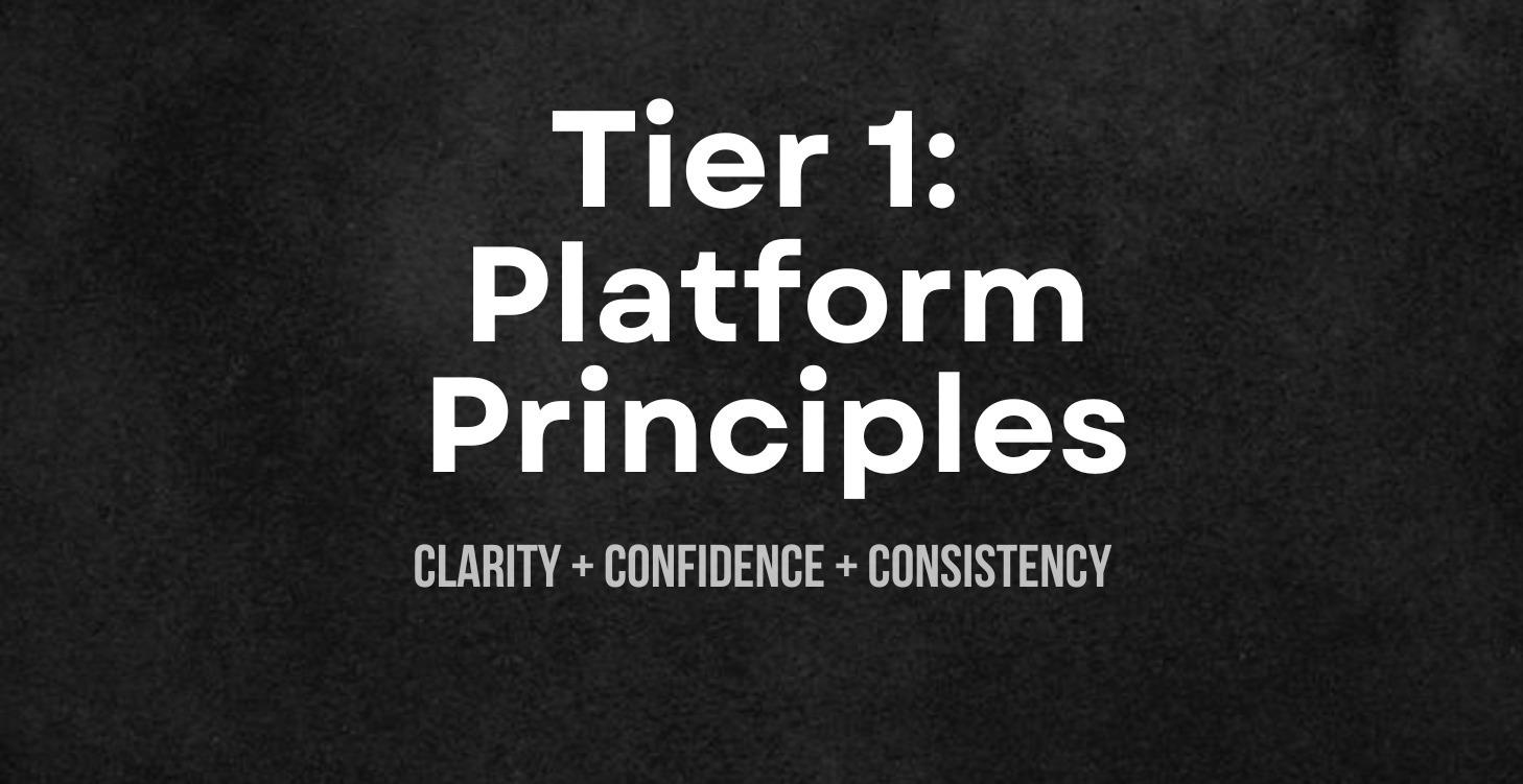 Tier 1: Platform Principles