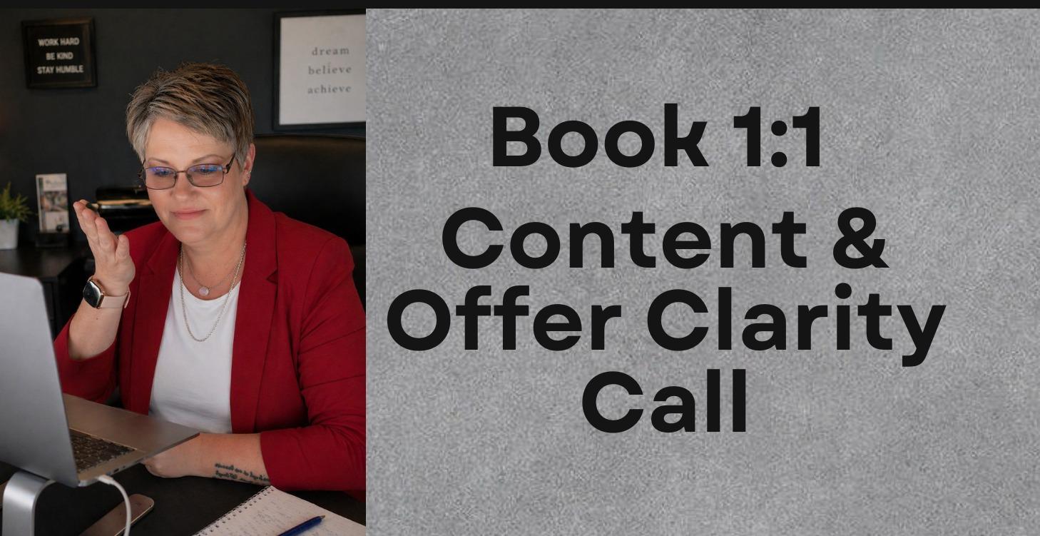 Content & Offer Clarity Call