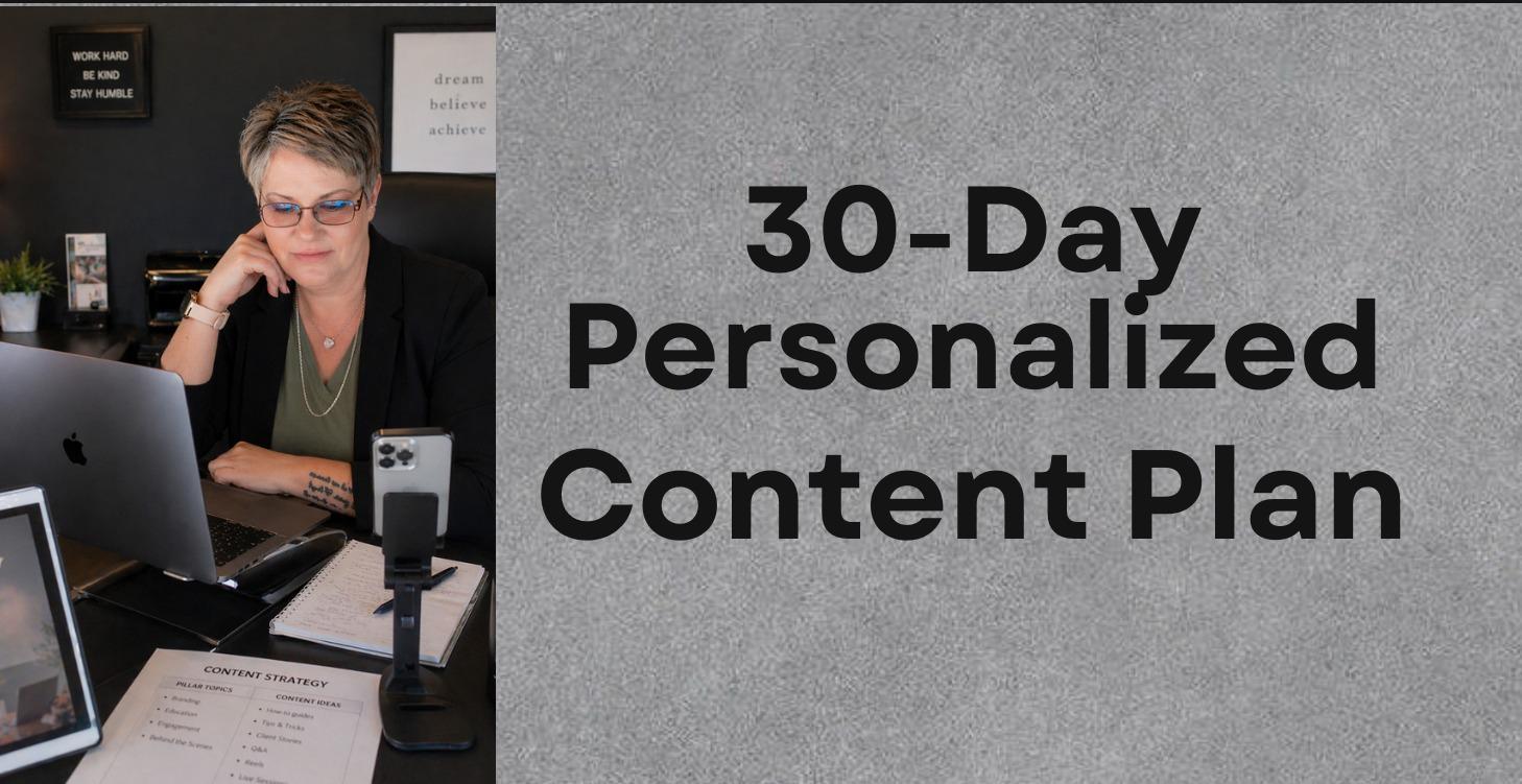 30-Day Personalized Content Plan