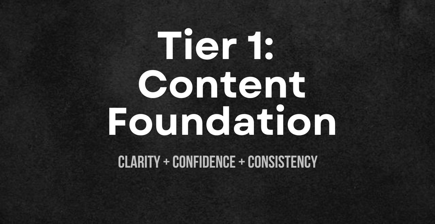 Tier 1: Content Foundation