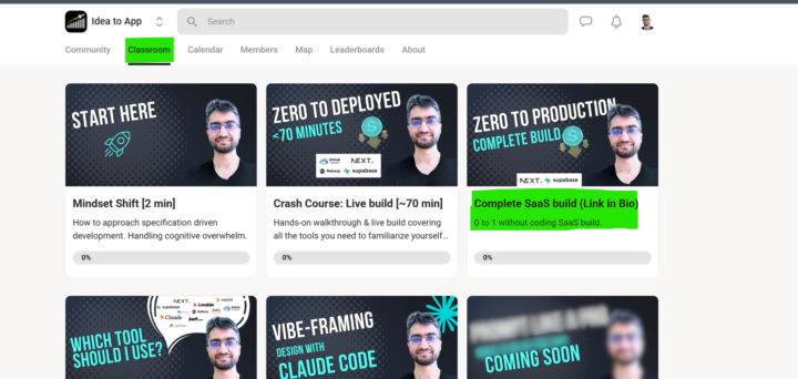 Part 1 of full build is now in classroom! Check it out!