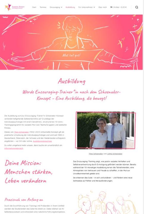 Neue Farbe für die Website? Ich freue mich über Feedback!