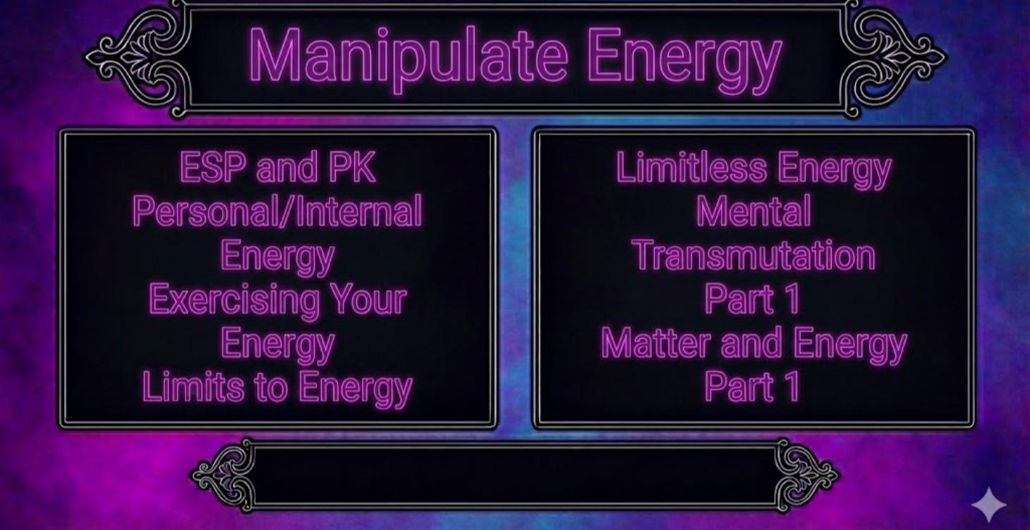 Manipulate Energy