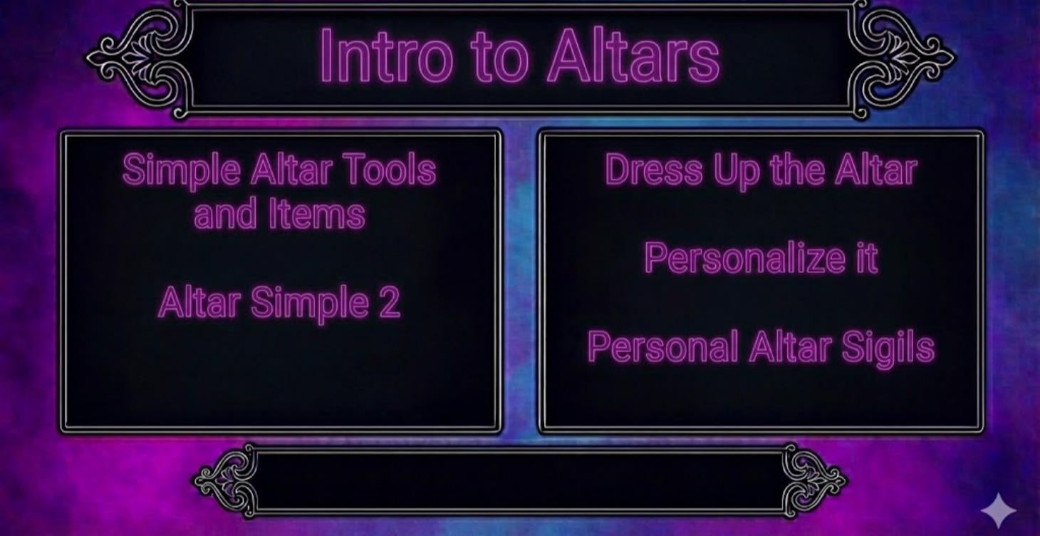 Intro to Altars