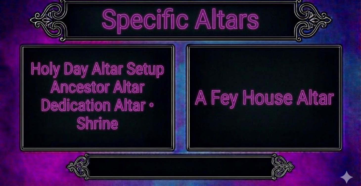 Specific Altars