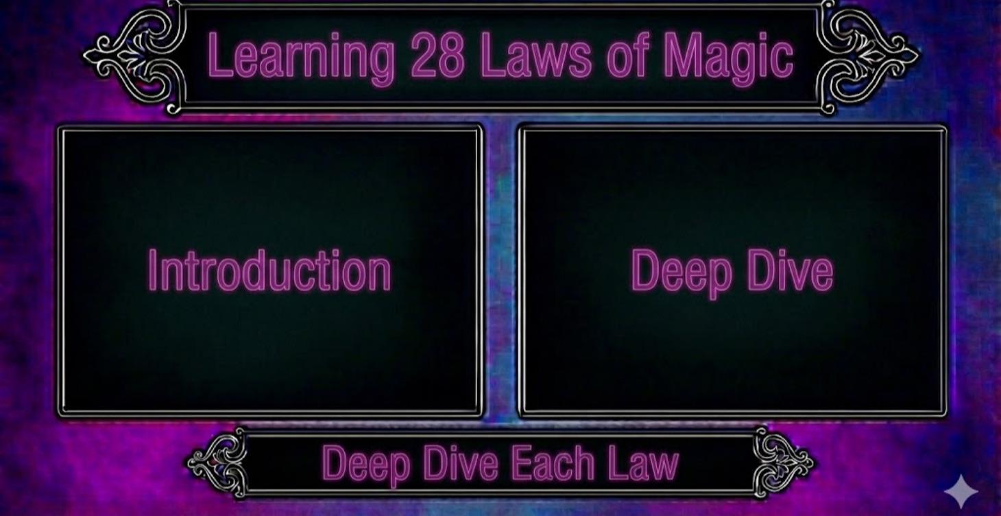 Learning 28 Laws of magic