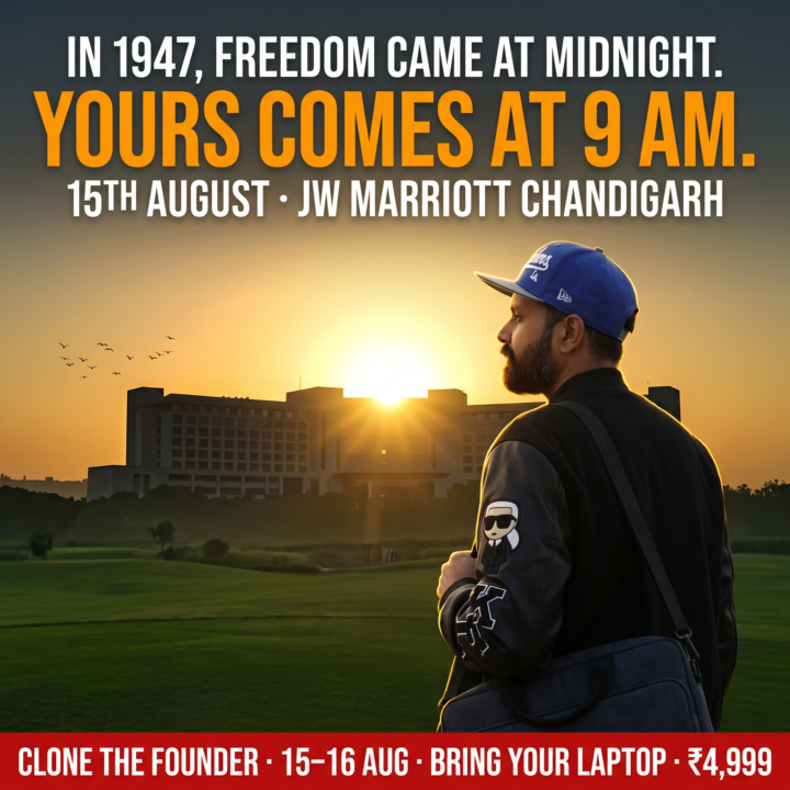 India got its freedom at midnight on 15th August 1947.  Yours starts at 9 AM.