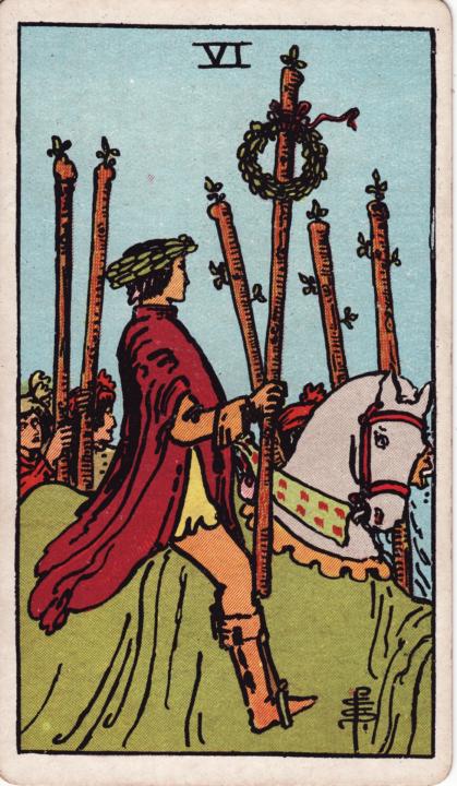 DIY Tarot Card of the Day -- The 6 of Wands