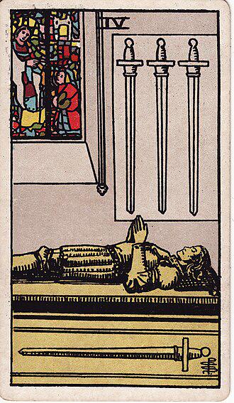 What cards describes/are associated with a period of quiet reflection?