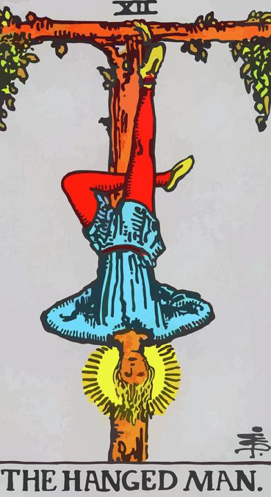 Today’s DIY Tarot — The Hanged Man