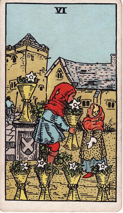 DIY Tarot Card for Today -- the 6 of Cups
