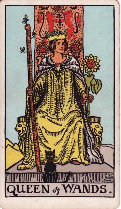 DIY Tarot for today is the Queen of Wands