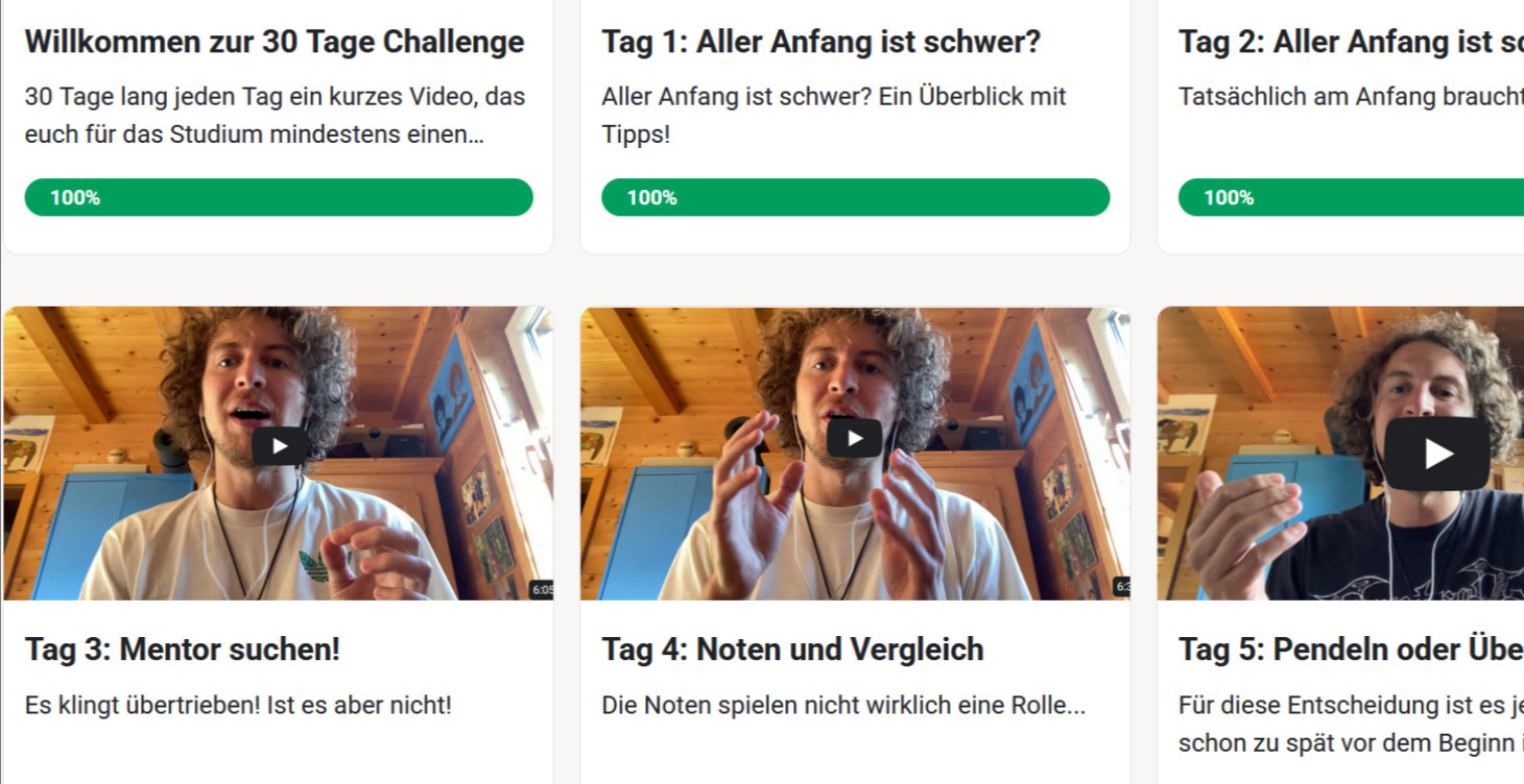 Willkommen zur 30 Tage Challenge