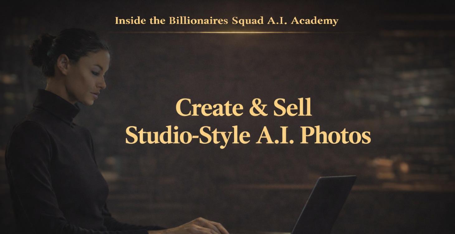 Create & Sell Studio-Style A.I. Photos