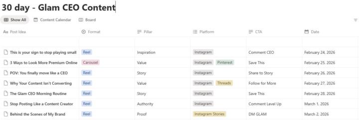 ✨ #7DayPlan in Motion ✨