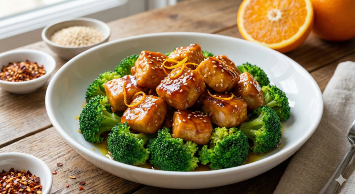Orange Chicken with Broccoli