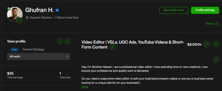 My first Upwork job is now complete!