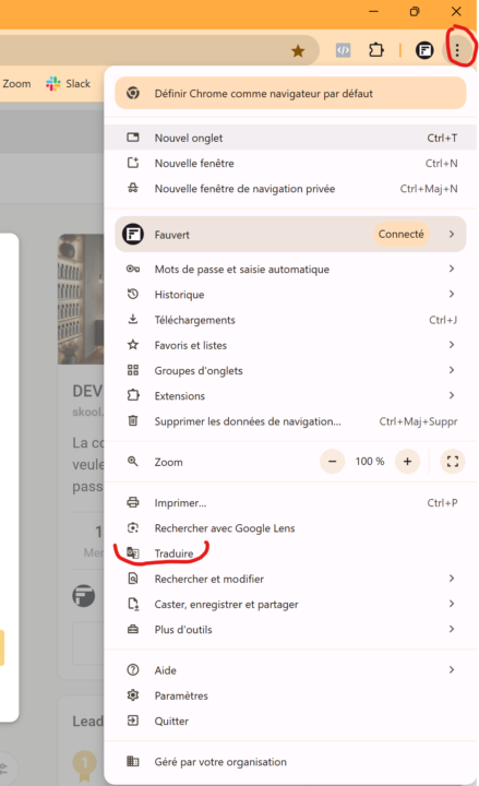 Traduction en Français