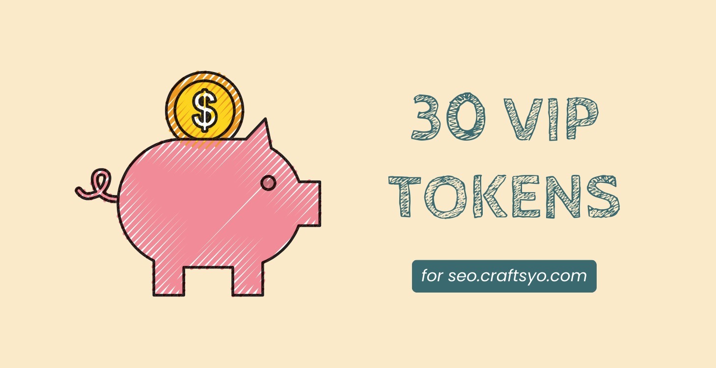 30 Craftsyo Tokens